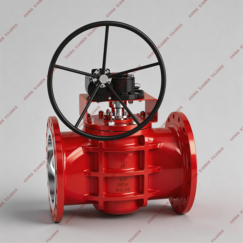 2-Way Plug Valve with Flanged Ends